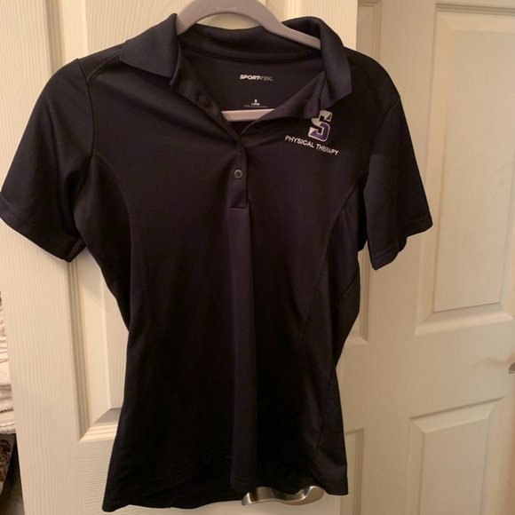 Scranton Physical Therapy Polo - Black, Women's S - Picture 1 of 2
